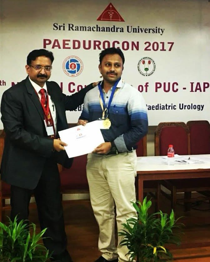 Paedurocon Best Paper Gold Medal